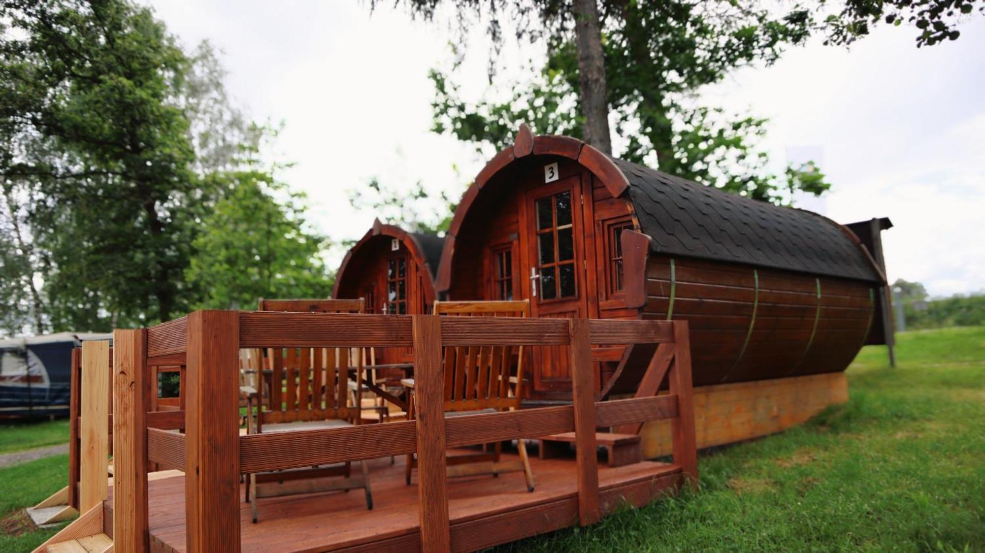 Campingplatz Koberbachtalsperre - Campingfass Mieten Langenbernsdorf Εξωτερικό φωτογραφία