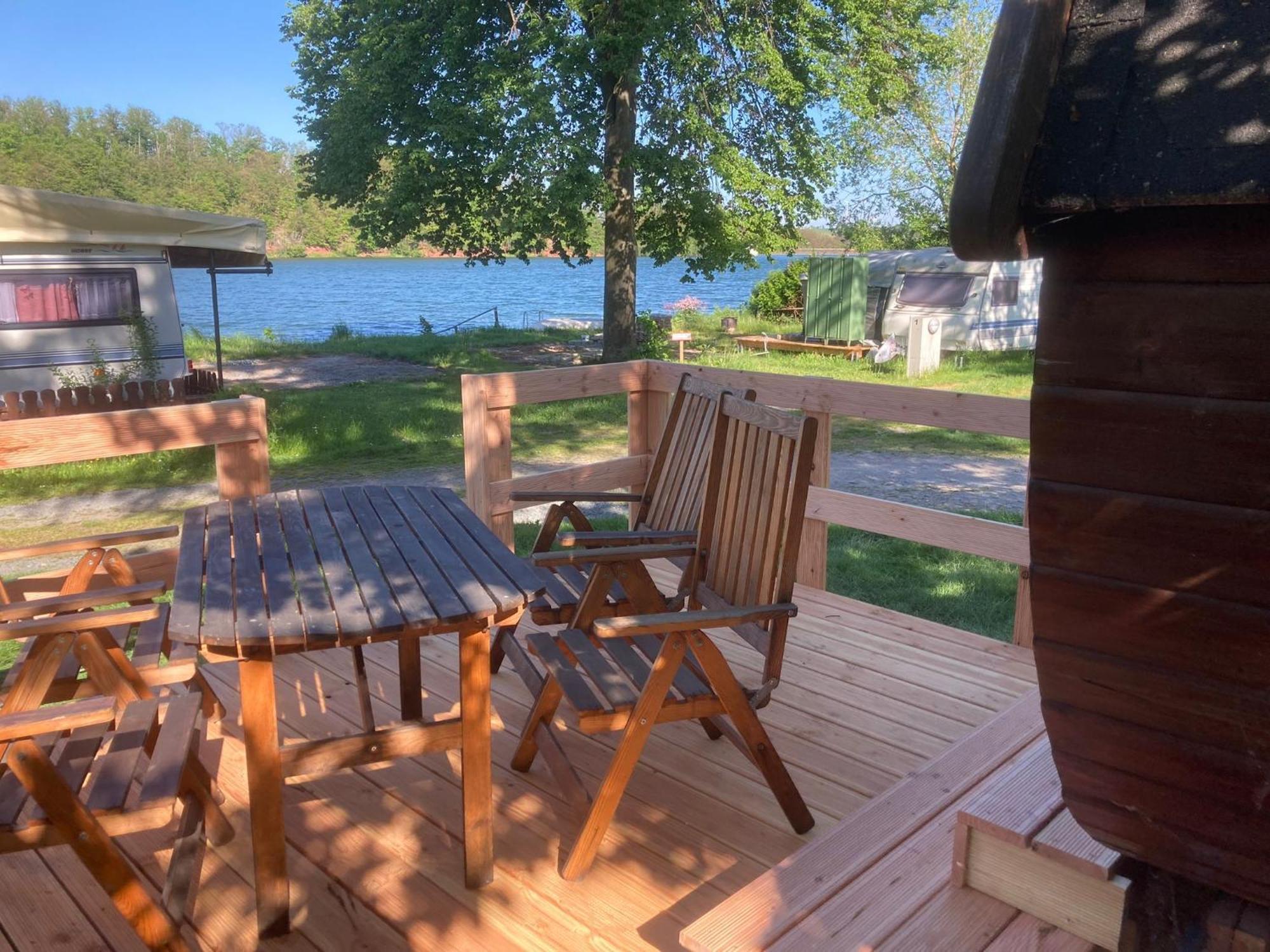 Campingplatz Koberbachtalsperre - Campingfass Mieten Langenbernsdorf Εξωτερικό φωτογραφία