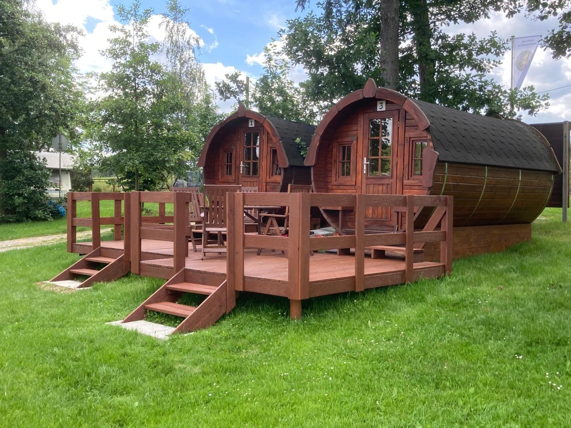 Campingplatz Koberbachtalsperre - Campingfass Mieten Langenbernsdorf Εξωτερικό φωτογραφία