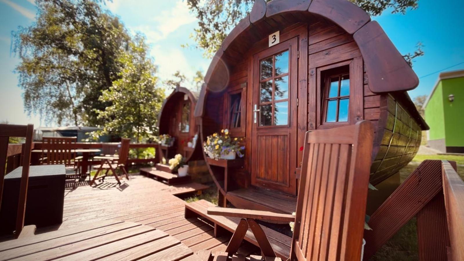 Campingplatz Koberbachtalsperre - Campingfass Mieten Langenbernsdorf Εξωτερικό φωτογραφία