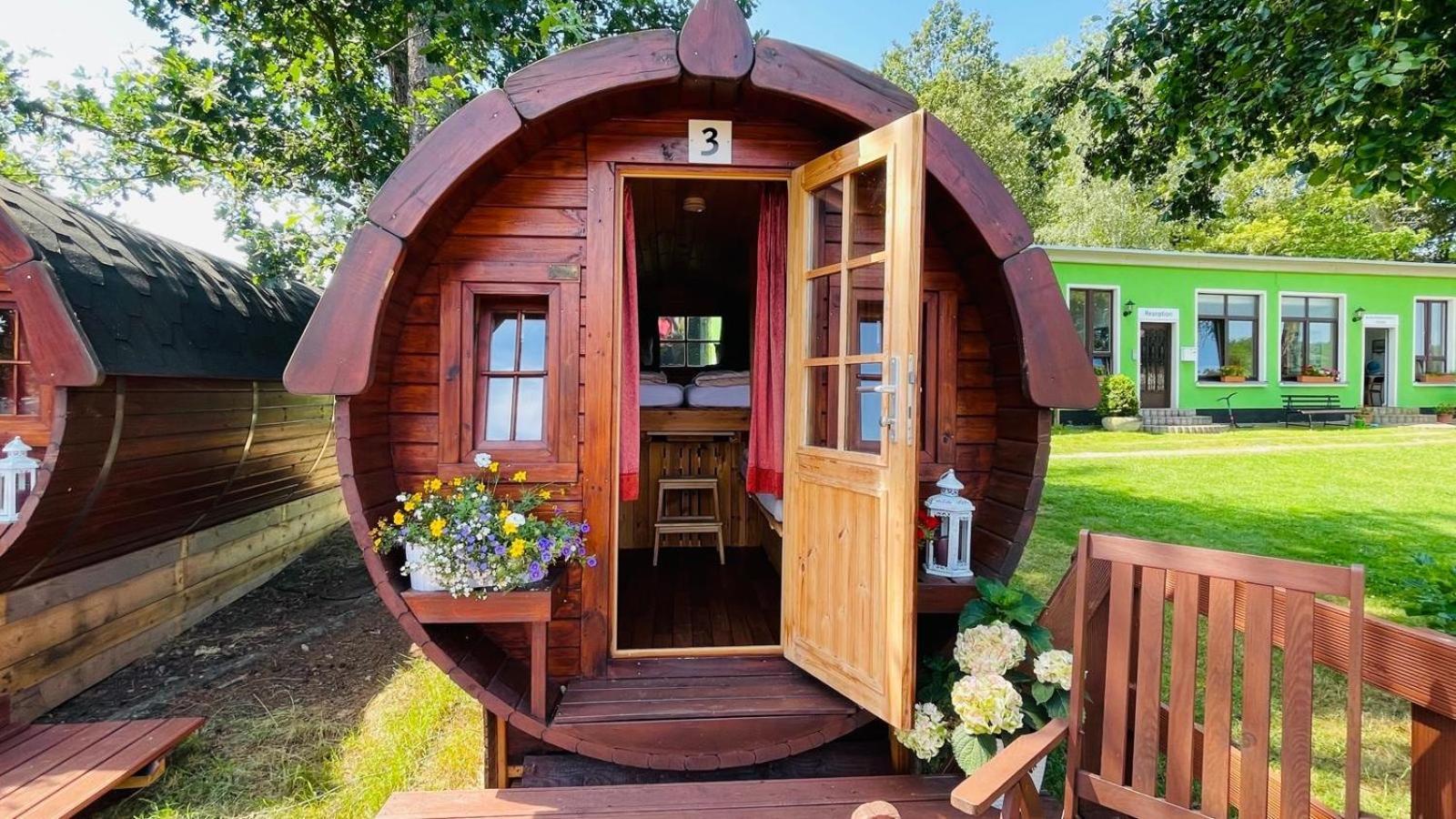 Campingplatz Koberbachtalsperre - Campingfass Mieten Langenbernsdorf Εξωτερικό φωτογραφία